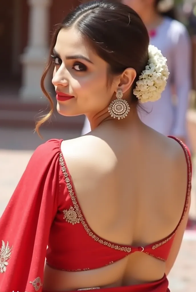 Saree backless