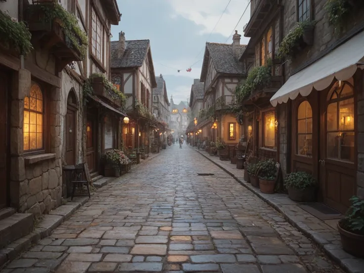 [Opening Scene: Quiet village under the moonlight]
Soft music plays. The camera pans over a peaceful village with glowing windows and cobblestone streets.