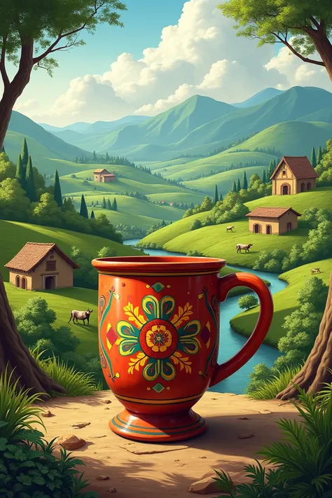 Image for a cup that includes Peñarol ,  the department of thirty-three of Uruguay and the countryside