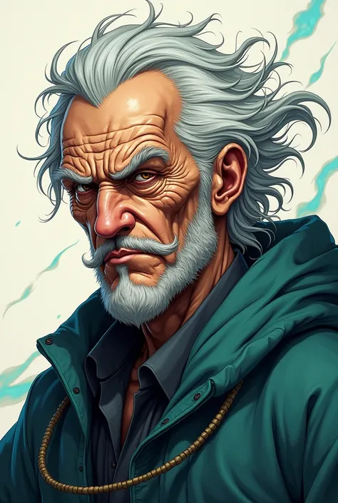 Beautiful chactater anime   , Beautiful old man , detailed anime character art,  skinny black old man solo super utimate dragon 