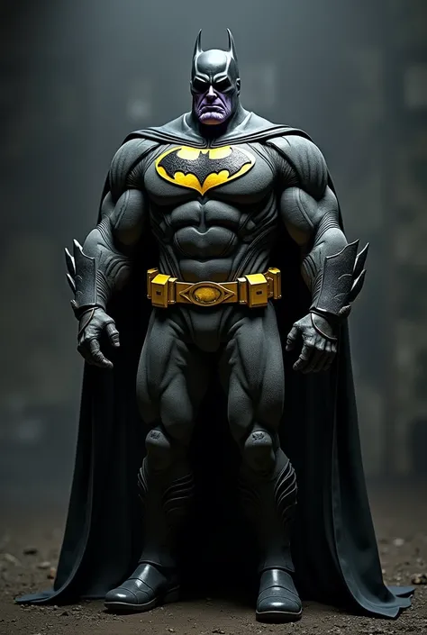 Thanos dressed as Batman but without The Mask 