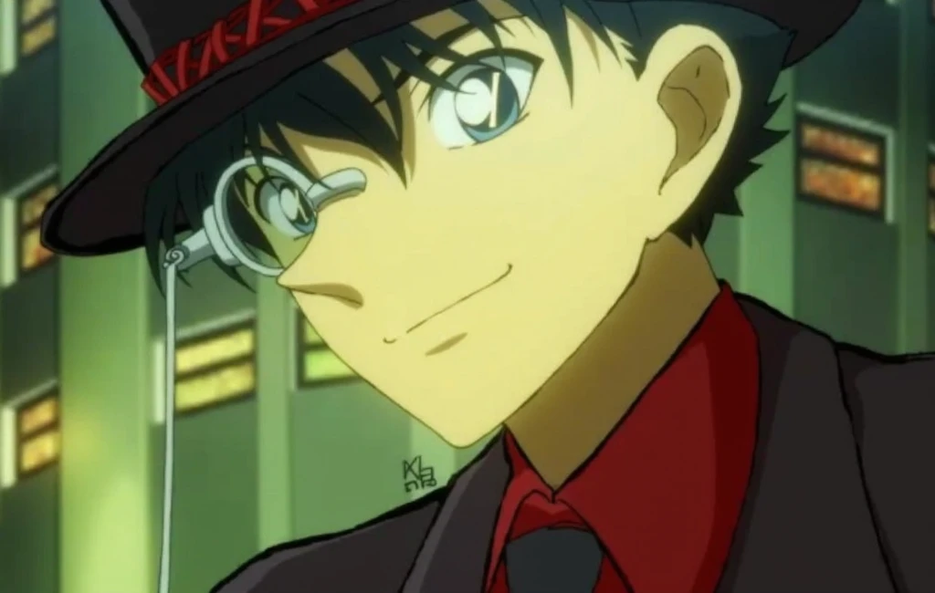 Kaito in black and red clothes