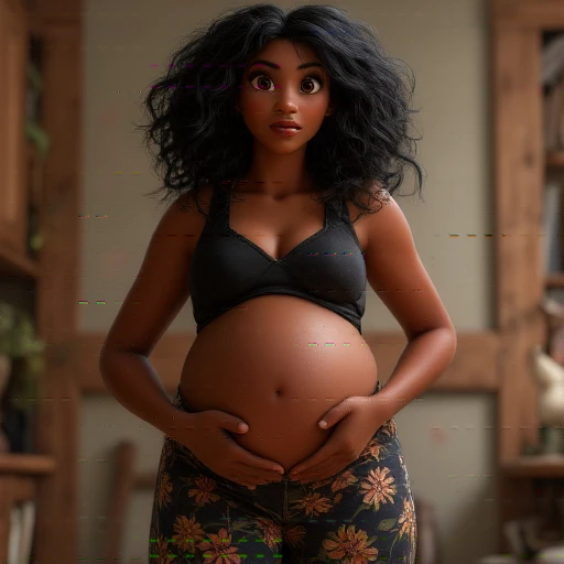 Black pregnant woman 