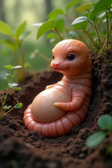 Pregnant worm