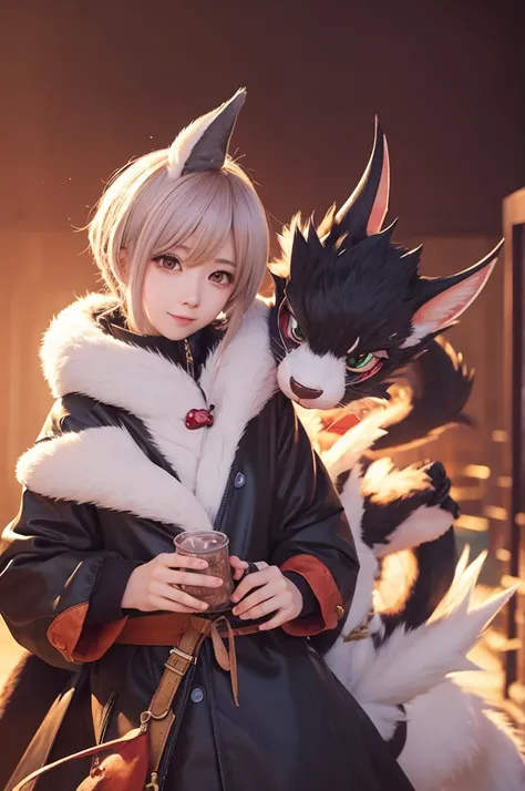 illustration furry kemono dragon cute male