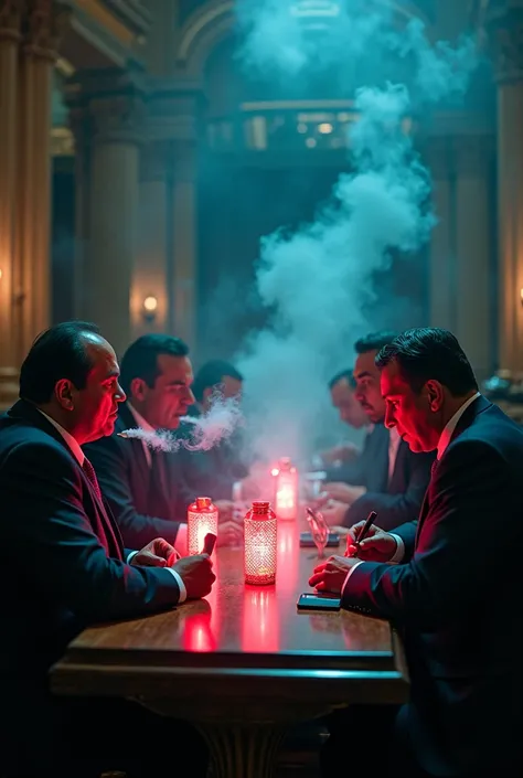 Mexican politicians and judges using LED vape 