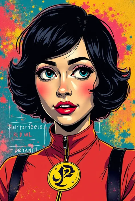 Create a poster inspired by the pop art style like a fan poster