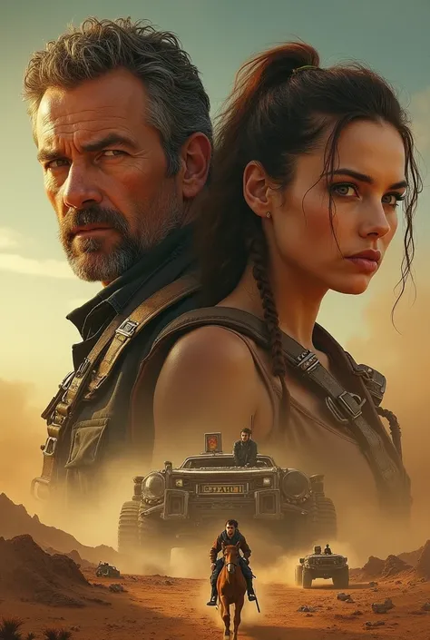 create a Mad Max : Fury Road — Mad Max :  Fury Road is now fully visible on the poster. The poster has all 2 main characters and the setting suitable for the movie