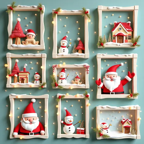 
Christmas-related gift frames