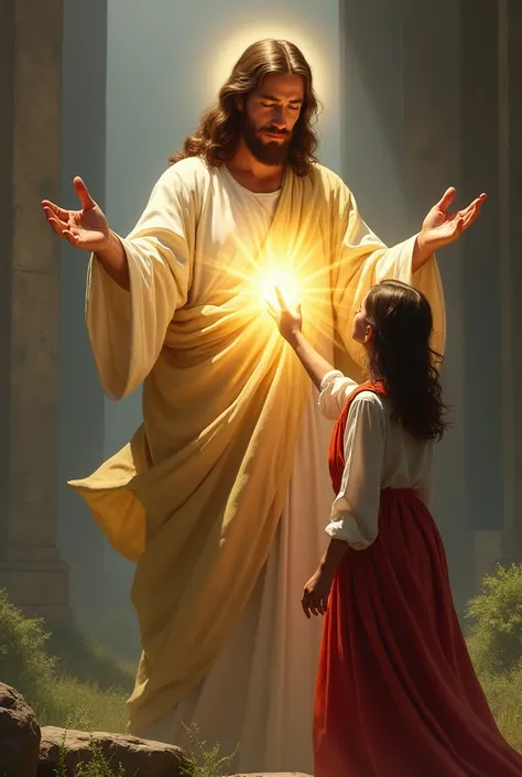 Make an image of Jesus blessing a 