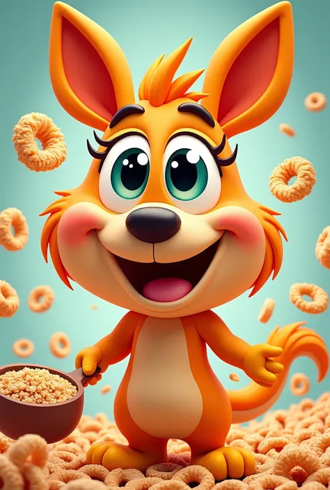 Something more cartoony ,  that looks like a cereal mascot