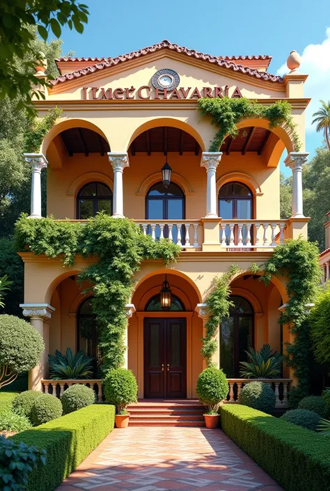 Hotel Chavarría , 2-storey house and the 3rd terrace with hotel façade

