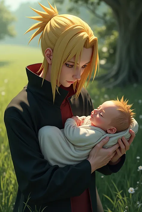 Deidara with a baby 