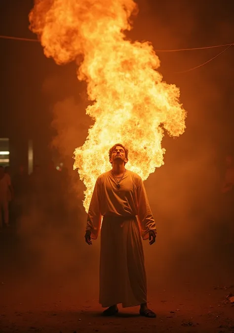  the Holy Spirit (Jesus) scorching a man in Rio who needed to be spiritually cried out
