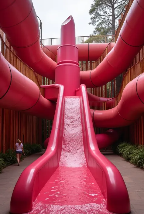  Natura lipstick over 3 meters high, That works like a water slide , Inside Big Brother Brazil 