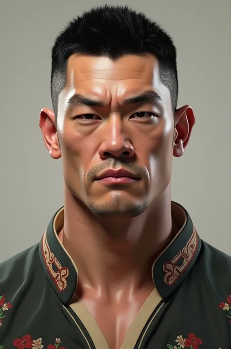 A photorealistic picture of John Cena looking like a Chinese man