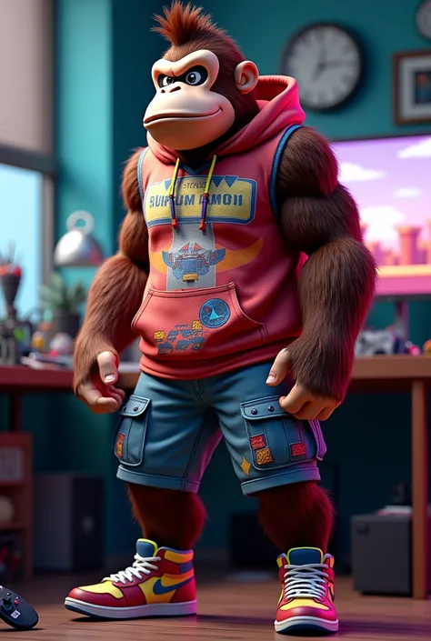 Donkey kong con ropa  gamer