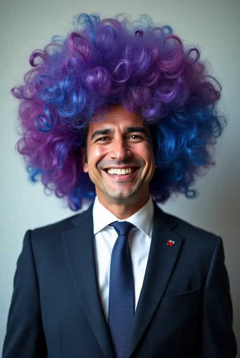 Pedro Sánchez with wig