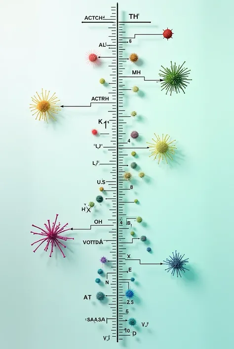 Scale the ph ,  where bacteria are highlighted