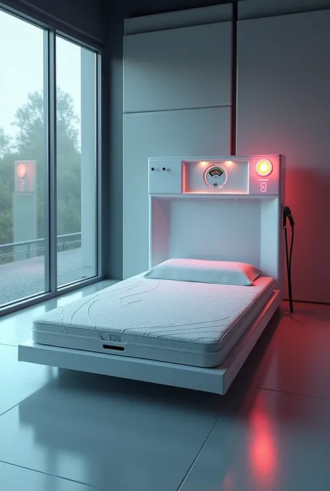  brand Give me an image of a mattress that looks like a gas pump to imply that the mattress gives you energy ( The mattress must be KUMULUS )