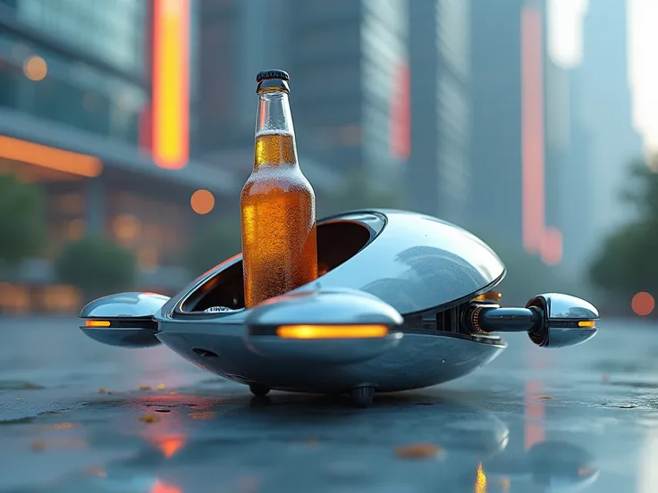 Generate a drone with a beer