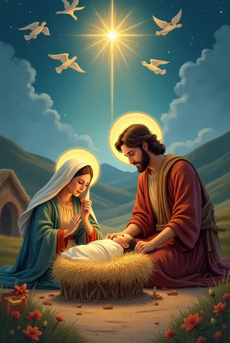  Create a card with the theme “perfect plan” for Christmas presentation with the story of the birth of Jesus, On December 21 and 22 at 19 :30 