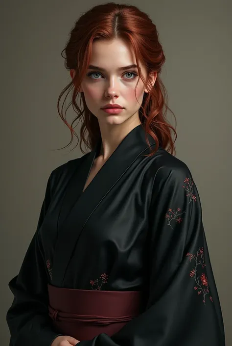 Hope Mikaelson in realistic black kimono 