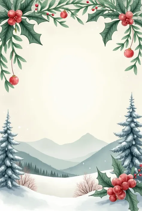 watercolor Christmas background