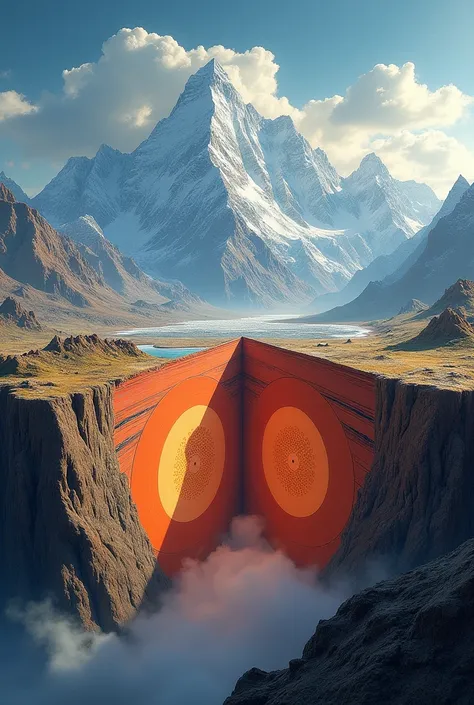 Drawing of the tectonic plates that formed the Himalayan mountain range 