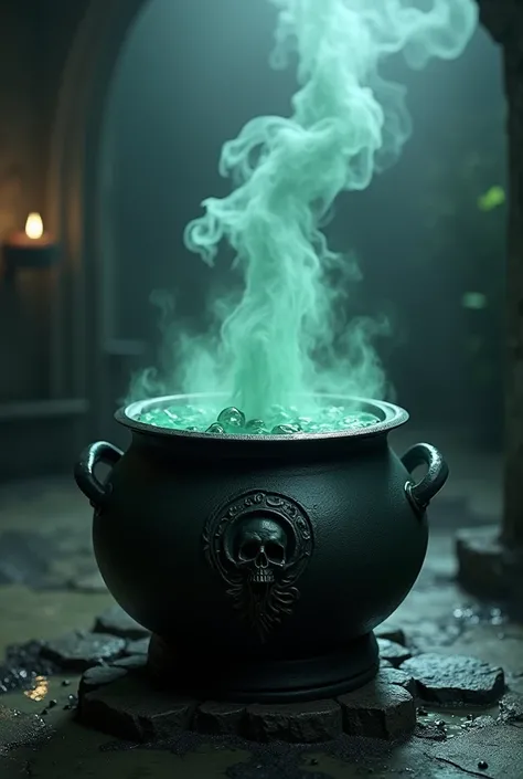  in the pot Create a picture with a pot of poison with smoke( Put a death symbol )