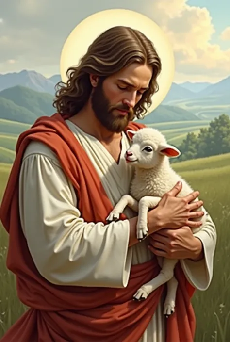 Jesus with the Lamb 