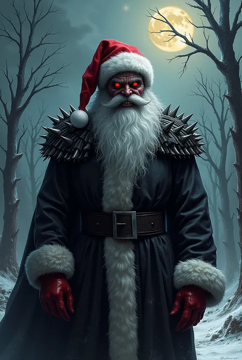 A Christmas image for a t-shirt inspired by Black Sabbath