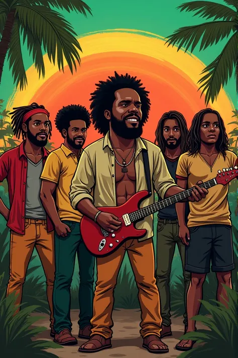  Reggae song dedicated to the Cakris band composed of 6 integral musicians .Meñique Fito Daniel Casar Andres 