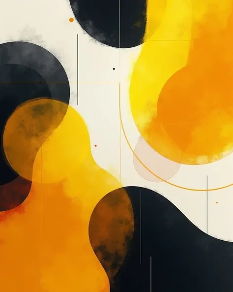 Create an abstract background using colors: yellow, clear lead,  black and white 