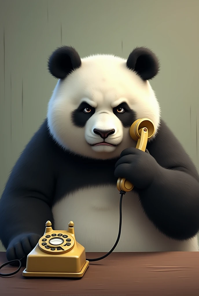 Panda hang up the phone with displicient actitud

Less sadistic 