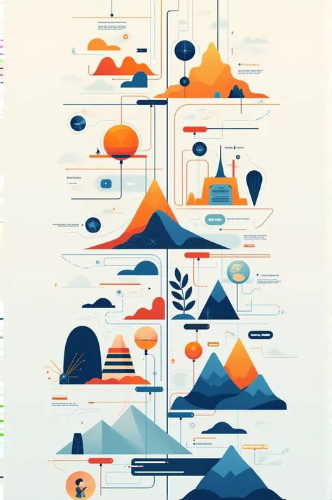 Creative timeline to present 