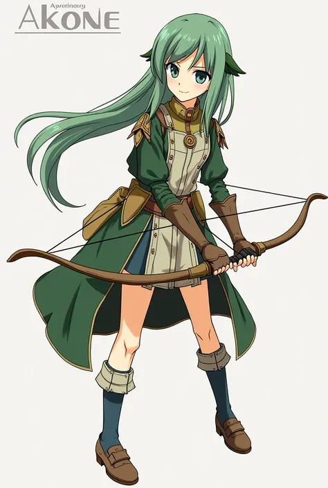  manga version
1 . Name: Akane
2 . Age: 17
3. GENDER:  Female
4 . Origin:  Kakuri Village
5 . Occupation:  Archery Shooter ,  Warrior
6-half an elf
Appearance

1 . Hair: therefore,  long and straight
2 . eyes:  Greens
3 . Height: 1,65m
4 . Body:  Agile and...