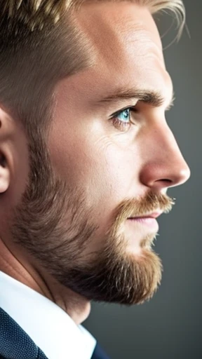 an Icelandic man focusing on his face