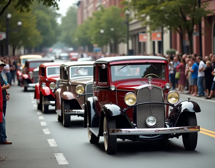 Vintage car parade 