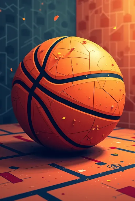 Basketball background template 