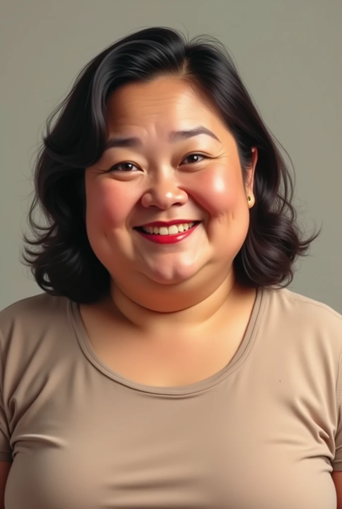 An obese Asian woman