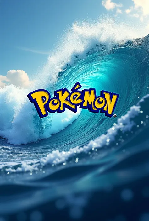 Pokemon logo and name poke wave