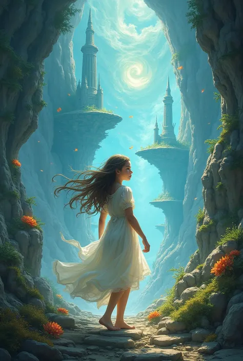 Cover of a book about a magical world, female protagonist
