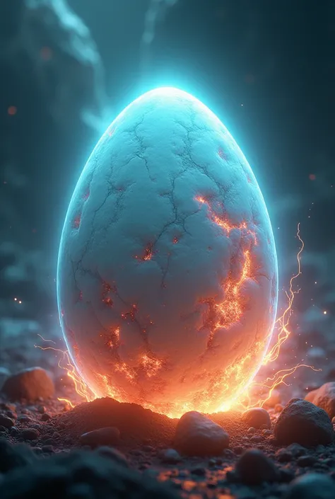 An image of an egg with super powers
