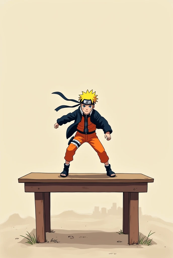 Naruto on the table