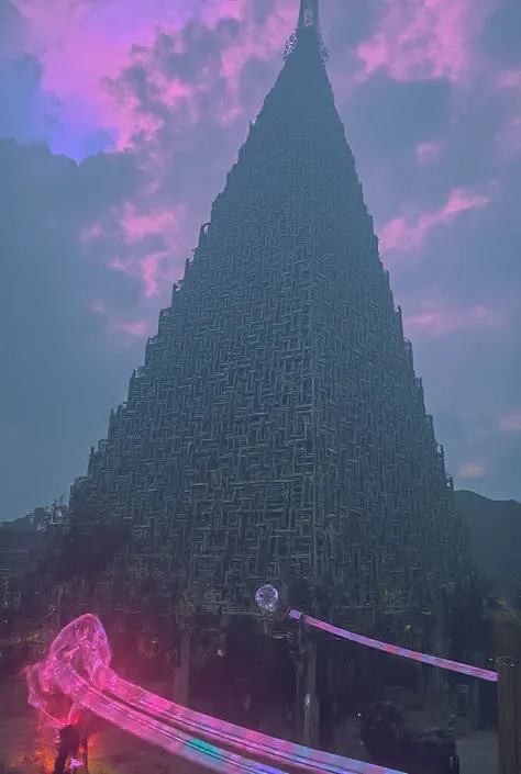 4k wallpaper, 6000 px , annunaki aliens are designing pyramid-like scifi buildings,  using earth gravity  ,  pastel colors ,  gothic vibes , Detail Ultra, dark style, fantasy art, 