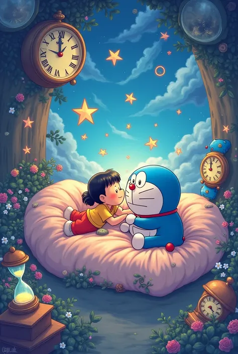 Time Pillowcase in Doremon Nobita