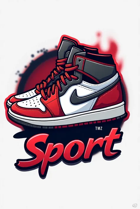 Create a logo that shows Jordan shoes and says Lk sport 