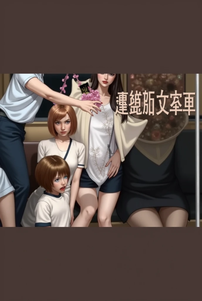 ｛70s Japanese FEMDOM Female Molester Movie ： An Innocent Young Sacrificial Boy Targeted by a Sophisticated Female Molester｝｛Japans glamorous Domina professional female molesters surround young beautiful boys on a crowded train, capture them, and hypnotize ...