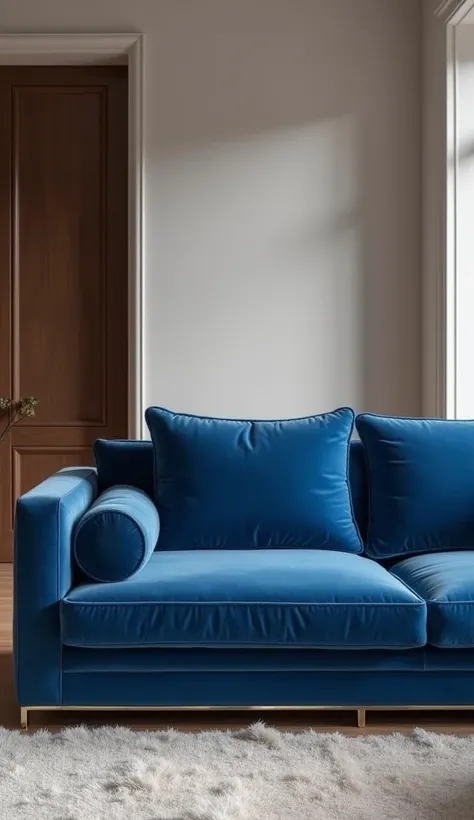 Modern 4k sofa blue elegant and chic 